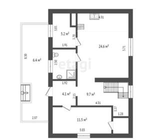 Дом 140м², 2-этажный, участок 11 сот.  