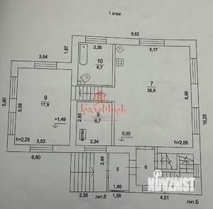 Дом 250м², 2-этажный, участок 9 сот.  