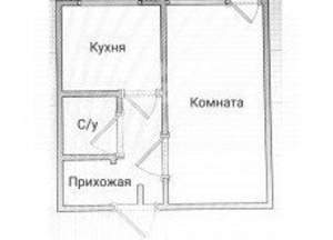 1-к квартира, на длительный срок, 29м2, 4/5 этаж