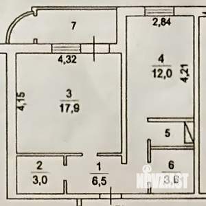1-к квартира, на длительный срок, 46м2, 3/17 этаж