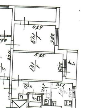 1-к квартира, вторичка, 36м2, 4/9 этаж