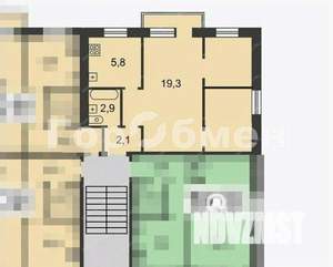 2-к квартира, вторичка, 45м2, 5/5 этаж