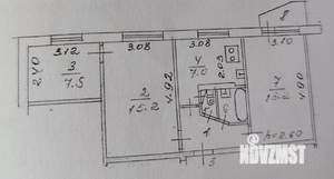 3-к квартира, вторичка, 52м2, 2/5 этаж