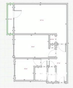 2-к квартира, вторичка, 45м2, 2/5 этаж