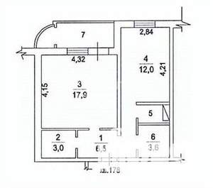 1-к квартира, вторичка, 47м2, 3/14 этаж