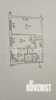 2-к квартира, вторичка, 42м2, 1/5 этаж