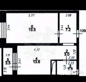 1-к квартира, вторичка, 52м2, 19/19 этаж