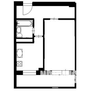 1-к квартира, вторичка, 40м2, 14/17 этаж