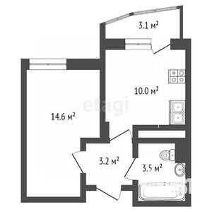 1-к квартира, вторичка, 32м2, 11/17 этаж