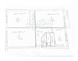 3-к квартира, вторичка, 61м2, 5/5 этаж