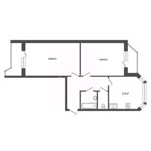 2-к квартира, вторичка, 60м2, 2/17 этаж