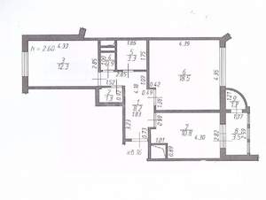 2-к квартира, вторичка, 55м2, 5/17 этаж