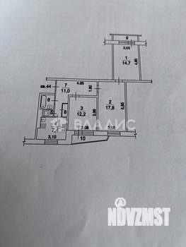 3-к квартира, вторичка, 71м2, 2/9 этаж