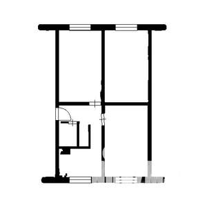 3-к квартира, вторичка, 59м2, 1/5 этаж