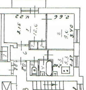 2-к квартира, вторичка, 36м2, 5/9 этаж