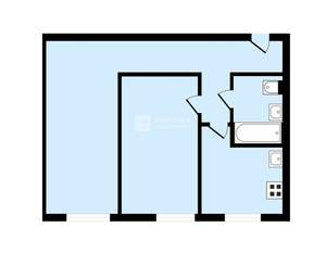 2-к квартира, вторичка, 43м2, 1/3 этаж