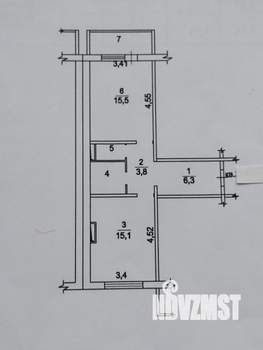 1-к квартира, вторичка, 46м2, 17/17 этаж