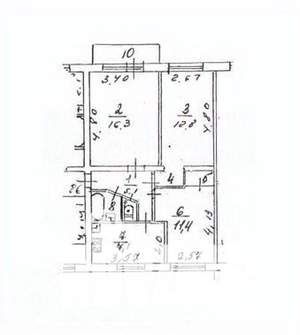 3-к квартира, вторичка, 59м2, 4/5 этаж