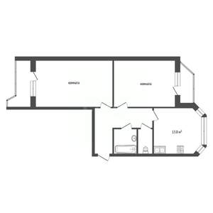 2-к квартира, вторичка, 60м2, 2/17 этаж