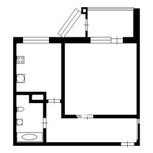 1-к квартира, вторичка, 41м2, 2/17 этаж