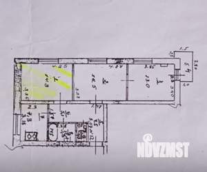 2-к квартира, вторичка, 66м2, 2/2 этаж