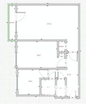 2-к квартира, вторичка, 45м2, 2/5 этаж