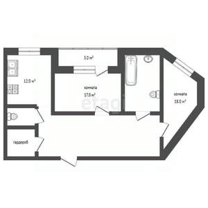 2-к квартира, вторичка, 67м2, 3/16 этаж