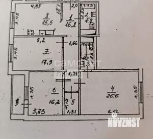 3-к квартира, вторичка, 107м2, 3/13 этаж